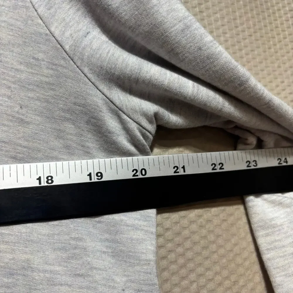 Cabi Heather Gray Cowl Neck Sport Topper Thumbhole Long Sleeve Top Large - Picture 9 of 11